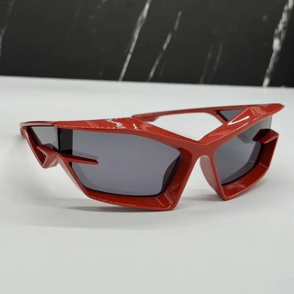 NEW GV40049U 66A GIVENCHY SUNGLASSES RED UNISEX RED EYEWEAR GIVENCHY